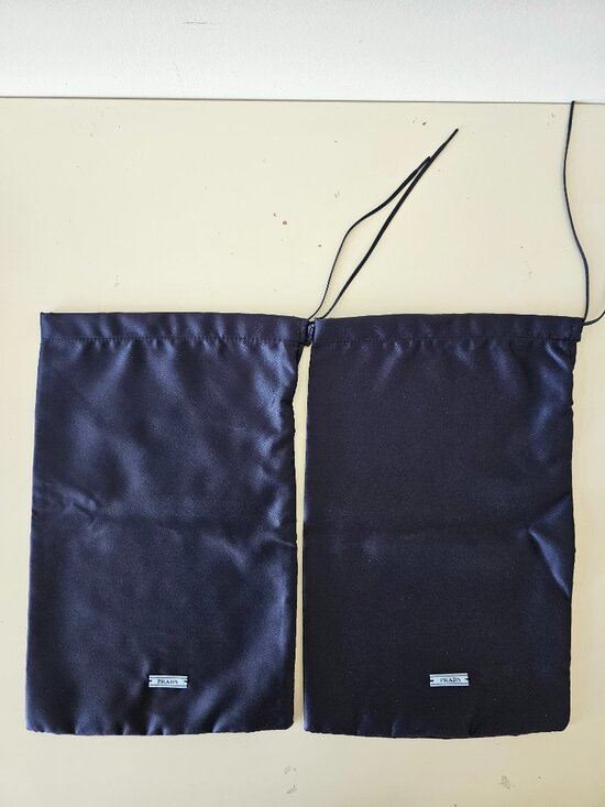 Prada Accessories - 2 x New AUTH PRADA Blue Satin Storage Travel Drawstring Dust Bag 13.0"x8.5"
